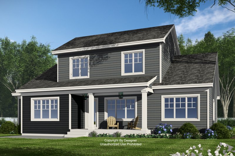 Dream House Plan - Exterior - Rear Elevation 1 for Craftsman House Plan #51-1362 - 4 bed, 3.5 bath