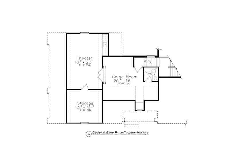 Home Plan - Floor Plan - Other Floor for Colonial House Plan #417-812 - 4 bed, 4 bath