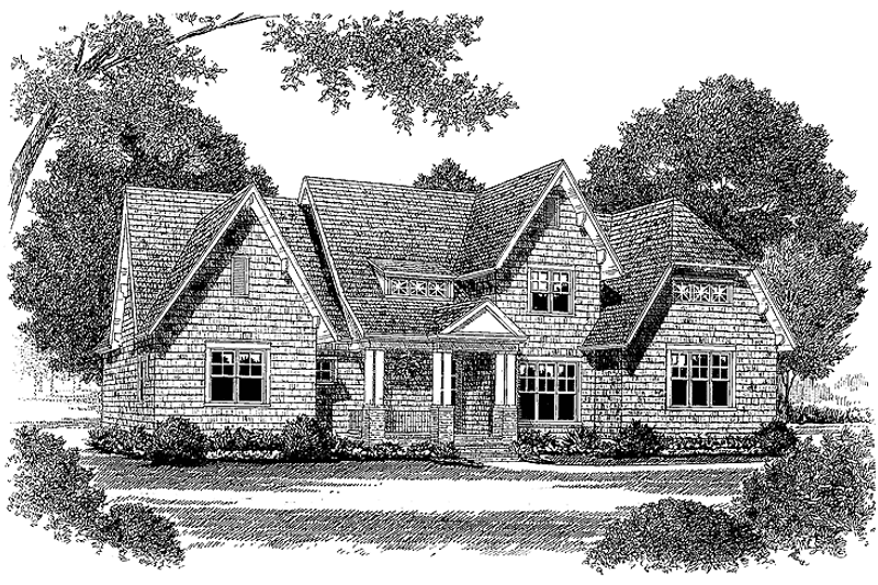 Home Plan - Exterior - Front Elevation 3 for Craftsman House Plan #453-414 - 4 bed, 3.5 bath