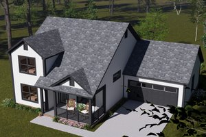 House Blueprint - Cottage Exterior - Front Elevation Plan #513-2368