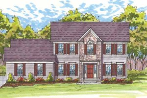 Architectural House Design - Traditional Exterior - Front Elevation Plan #435-22