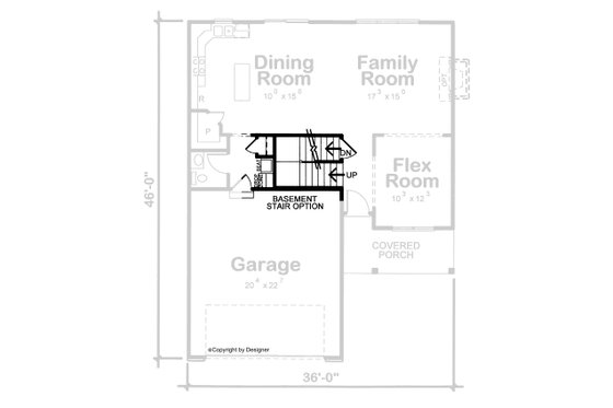 Floor Plan - Other Floor for Traditional House Plan #20-2087 - 3 bed, 2.5 bath