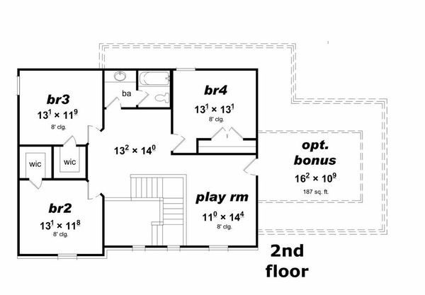 Floor Plan - Upper Floor Plan #329-341