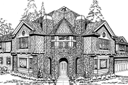 Craftsman Style House Plan - 4 Beds 3.5 Baths 4400 Sq/Ft Plan #132-351 