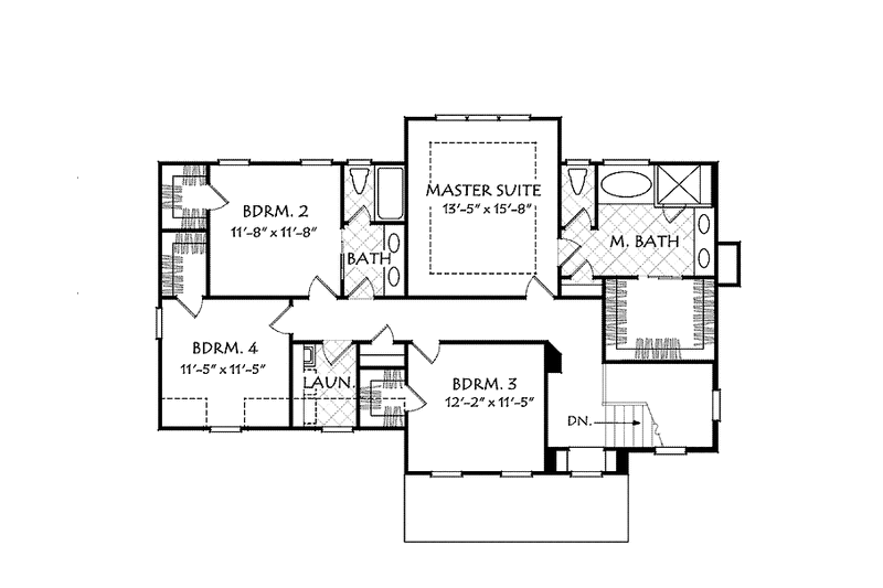 House Plan Design - Floor Plan - Upper Floor for Country House Plan #927-946 - 4 bed, 2.5 bath