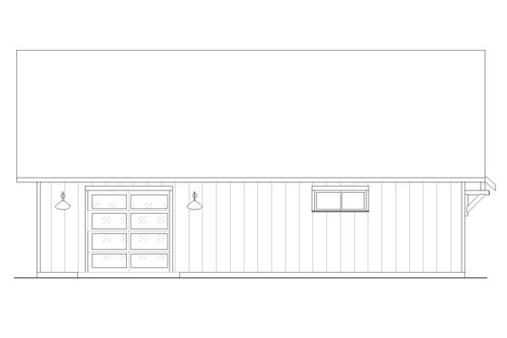 Exterior - Other Elevation 1 for Farmhouse House Plan #1105-15, 0 bath