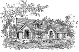 Country Exterior - Front Elevation Plan #929-275