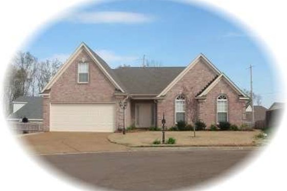Exterior - Front Elevation for European House Plan #81-1401 - 3 bed, 2 bath