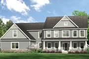 Colonial Style House Plan - 4 Beds 4 Baths 2952 Sq/Ft Plan #1010-204 