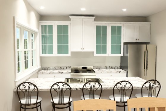 Interior - Kitchen 1 for Cottage House Plan #513-2420 - 3 bed, 2 bath