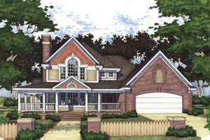 Country Exterior - Front Elevation Plan #120-119