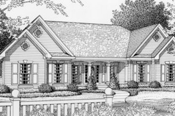 Traditional Exterior - Front Elevation Plan #112-120