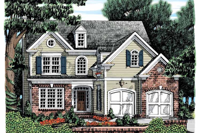 Home Plan - Colonial Exterior - Front Elevation Plan #927-860