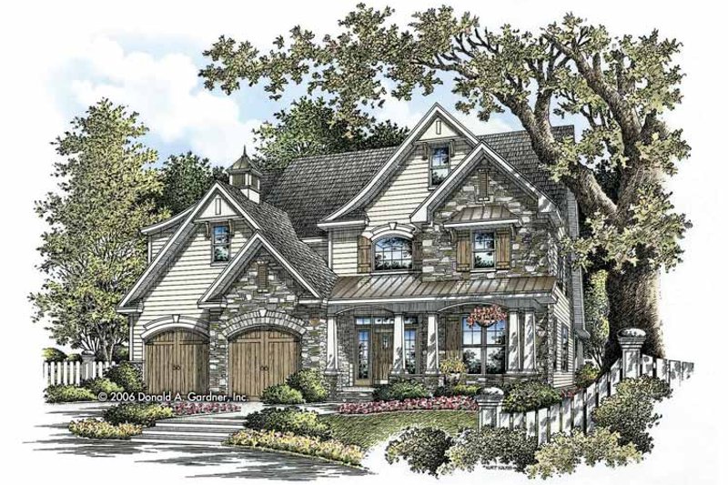 Dream House Plan - Craftsman Exterior - Front Elevation Plan #929-804
