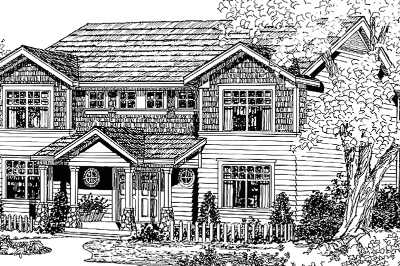 Home Plan - Country Exterior - Front Elevation Plan #966-52
