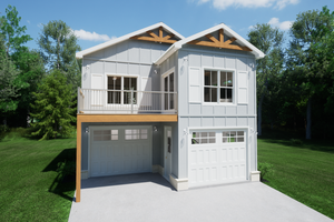 Craftsman Exterior - Front Elevation Plan #1116-29