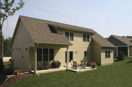 Exterior - Rear Elevation for Craftsman House Plan #928-124 - 4 bed, 2.5 bath