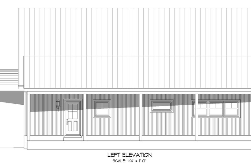 House Plan Design - Exterior - Other Elevation 2 for Traditional House Plan #932-506 - 1 bed, 2 bath