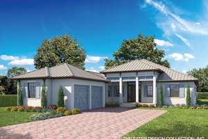 Ranch Exterior - Front Elevation Plan #930-465