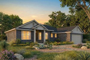 Dream House Plan - Exterior - Front Elevation for Traditional House Plan #80-106 - 3 bed, 2 bath
