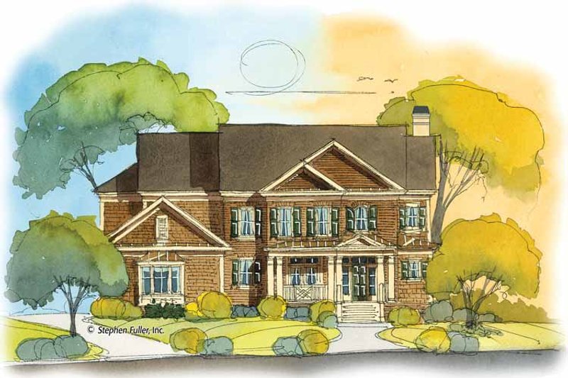 Architectural House Design - Colonial Exterior - Front Elevation Plan #429-397