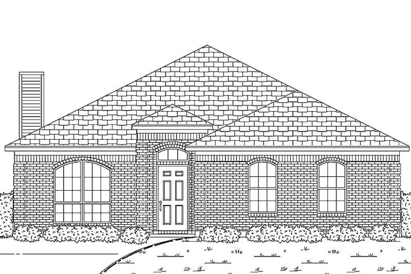 Dream House Plan - Exterior - Front Elevation 3 for Traditional House Plan #84-683 - 3 bed, 2 bath