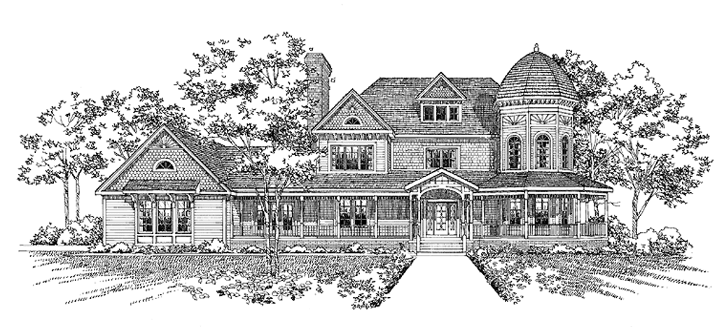 Victorian Style House  Plan 4 Beds 3 Baths 4812 Sq Ft 