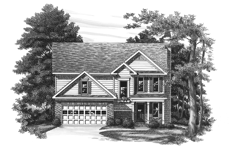 Dream House Plan - Exterior - Front Elevation 3 for Colonial House Plan #927-334 - 3 bed, 2.5 bath