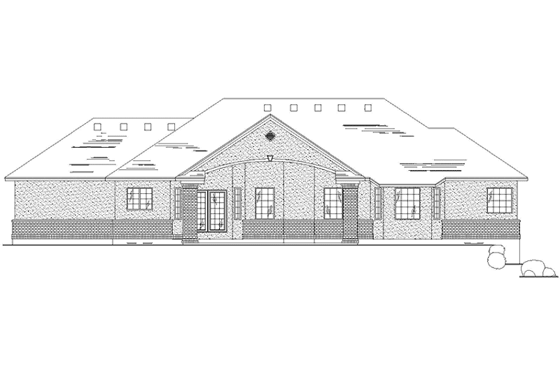Home Plan - Exterior - Rear Elevation for Traditional House Plan #945-92 - 3 bed, 2.5 bath