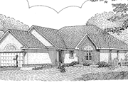 Contemporary Style House Plan - 3 Beds 2 Baths 1627 Sq/Ft Plan #11-239 