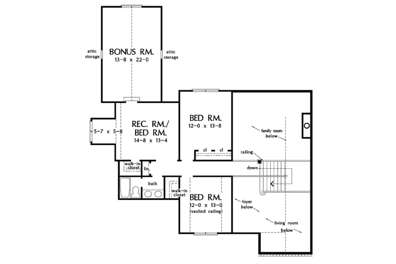 Dream House Plan - Floor Plan - Upper Floor for Traditional House Plan #929-564 - 4 bed, 2.5 bath