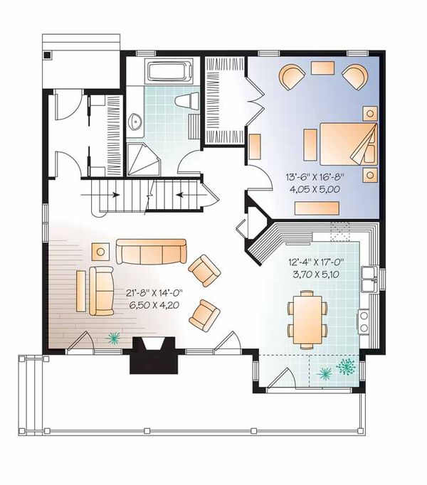 House Plan Design - European Floor Plan - Main Floor Plan #23-2513