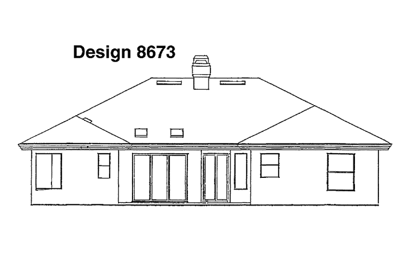 Architectural House Design - Exterior - Rear Elevation for Mediterranean House Plan #417-520 - 4 bed, 3 bath
