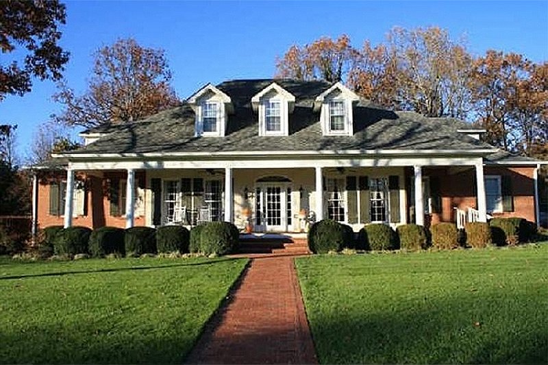 Dream House Plan - Front View - 3100 square foot Southern home