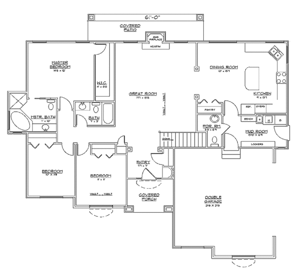 Dream House Plan - Country Floor Plan - Main Floor Plan #945-14