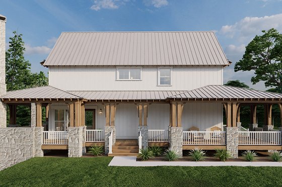 Exterior - Other Elevation 2 for Country House Plan #17-3380 - 3 bed, 4.5 bath