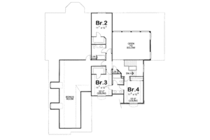 Floor Plan - Upper Floor for Traditional House Plan #20-1671 - 4 bed, 4 bath