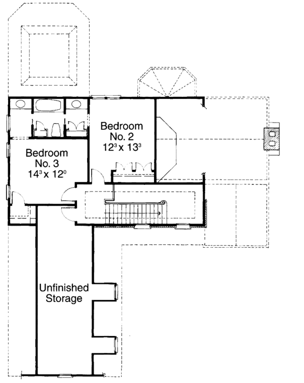 Dream House Plan - Colonial Floor Plan - Upper Floor Plan #429-217