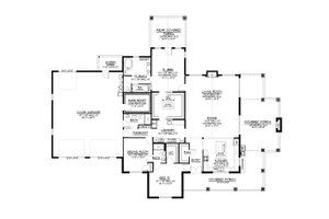 Floor Plan - Main Floor for Barndominium House Plan #1064-257 - 2 bed, 3 bath