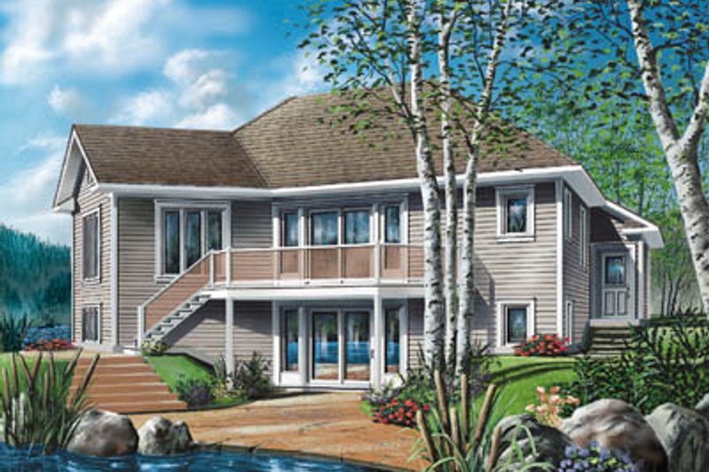 Architectural House Design - Traditional Exterior - Front Elevation Plan #23-163