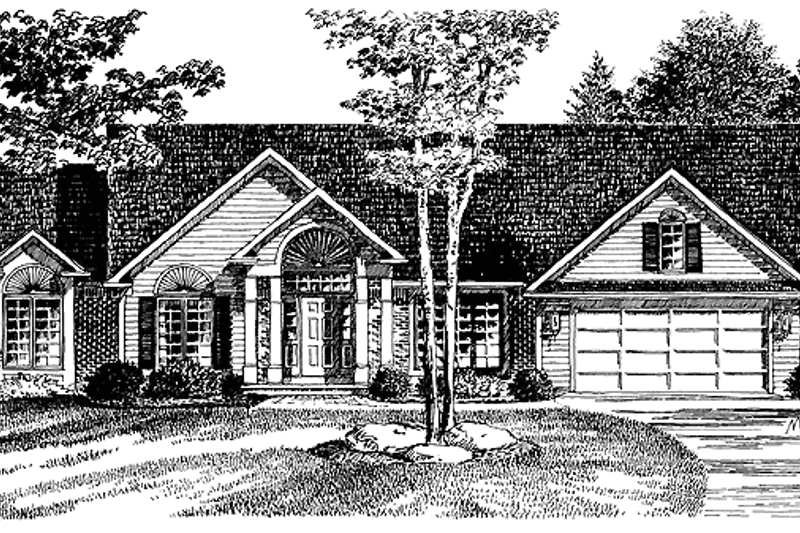 Dream House Plan - Ranch Exterior - Front Elevation Plan #316-173