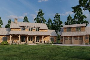 Exterior - Front Elevation 3 for Craftsman House Plan #17-2480 - 5 bed, 4 bath