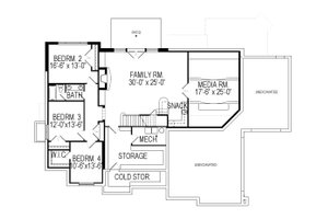 Traditional Style House Plan - 4 Beds 2.5 Baths 4634 Sq/Ft Plan #920-19 ...