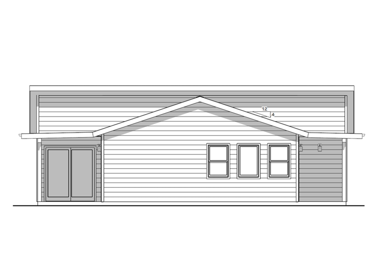Dream House Plan - Exterior - Other Elevation for Modern House Plan #1099-17 - 1 bed, 1 bath