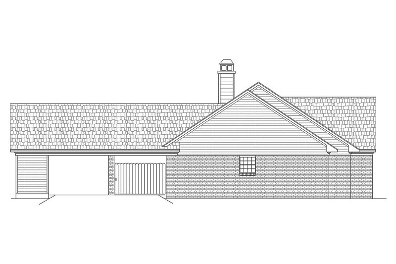 Home Plan - Left Side Elevation