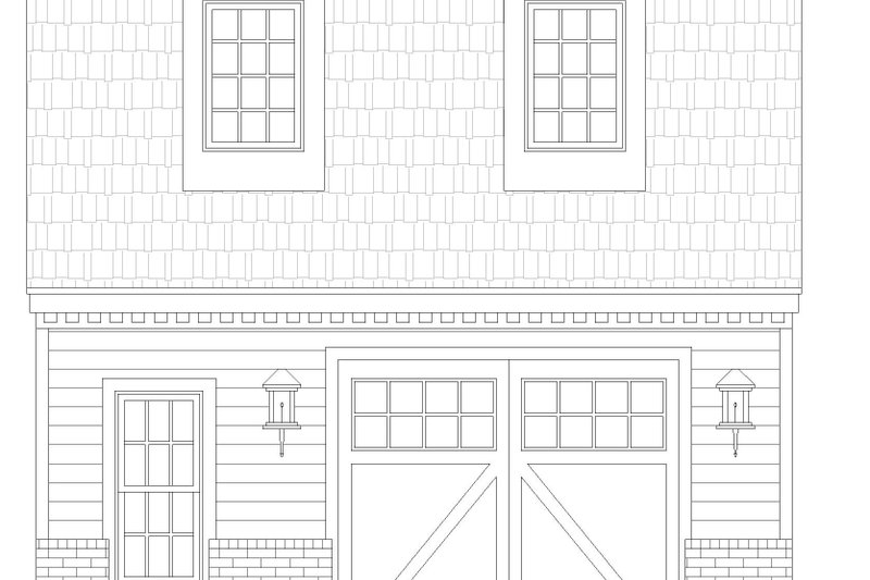 Dream House Plan - Exterior - Front Elevation 3 for Contemporary House Plan #932-931, 0 bath