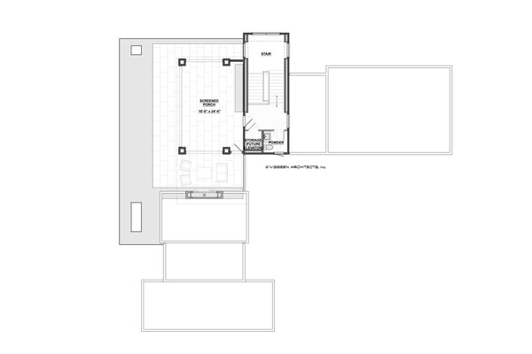 House Blueprint - Floor Plan - Upper Floor for Contemporary House Plan #928-408 - 4 bed, 4.5 bath