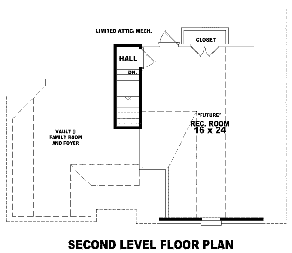 European Floor Plan - Upper Floor Plan #81-763