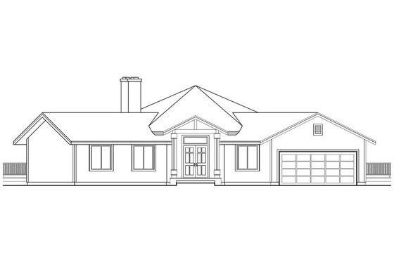 Exterior - Other Elevation for Contemporary House Plan #124-162 - 3 bed, 2 bath
