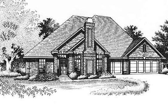 Exterior - Front Elevation for Traditional House Plan #310-786 - 4 bed, 2.5 bath